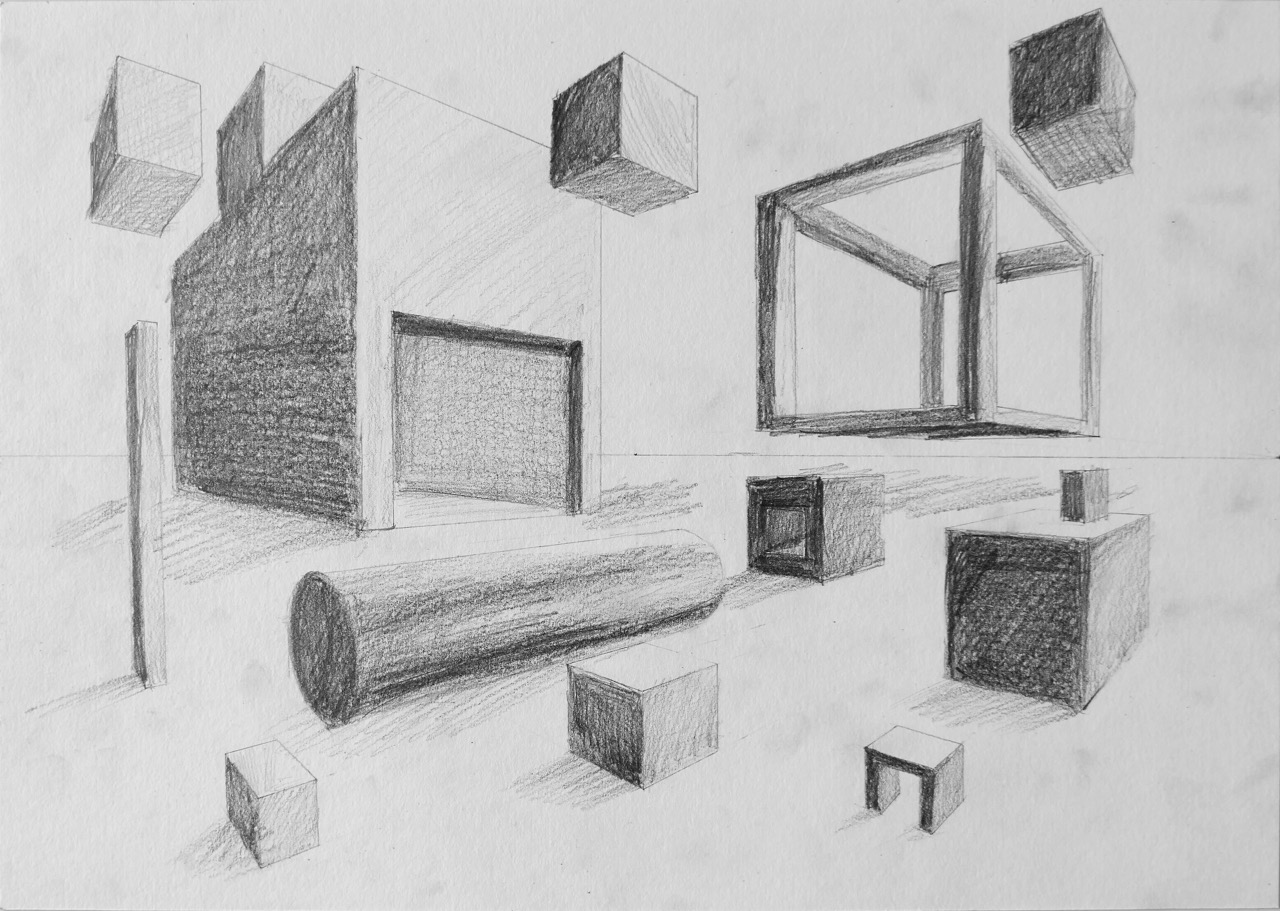 透視法２ コロコロカレンダー２穴川キッズアトリエ・ベアヒェン