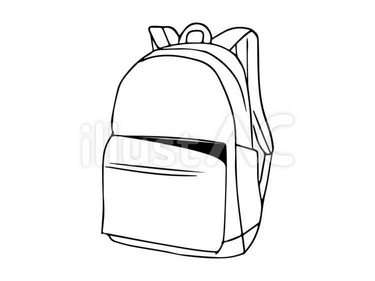 カジュアルなタッチのシンプルなリュックサックのイラストレーションセット イラスト素材7492570- フォトライブラリ