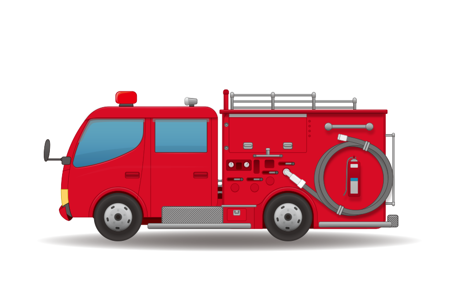 小さな可愛い車のライン線の無料イラスト素材イラストイメージ