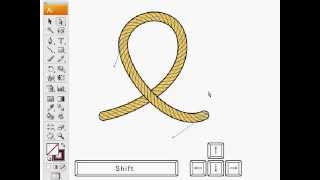 細い筆ペンでくるくる書いたイラレ・アートブラシイラレのブラシ素材ダウンロードサイト