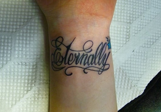 筆記体レターのタトゥー – Letter Tattoo恵華 -Keika-東京港区田町のタトゥースタジオ 墨篝 SUMI KAGARI