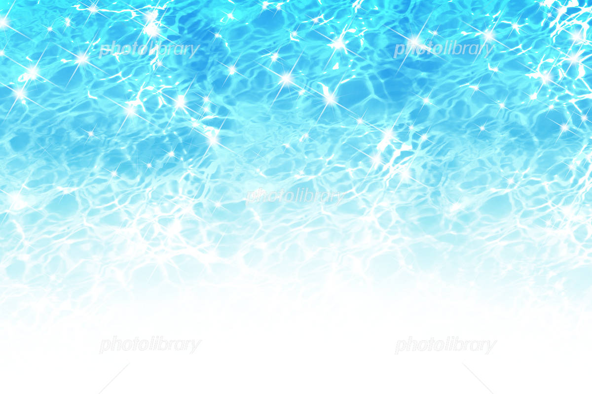 水色を背景に流れる水 10179013147 の写真・イラスト素材アマナイメージズ