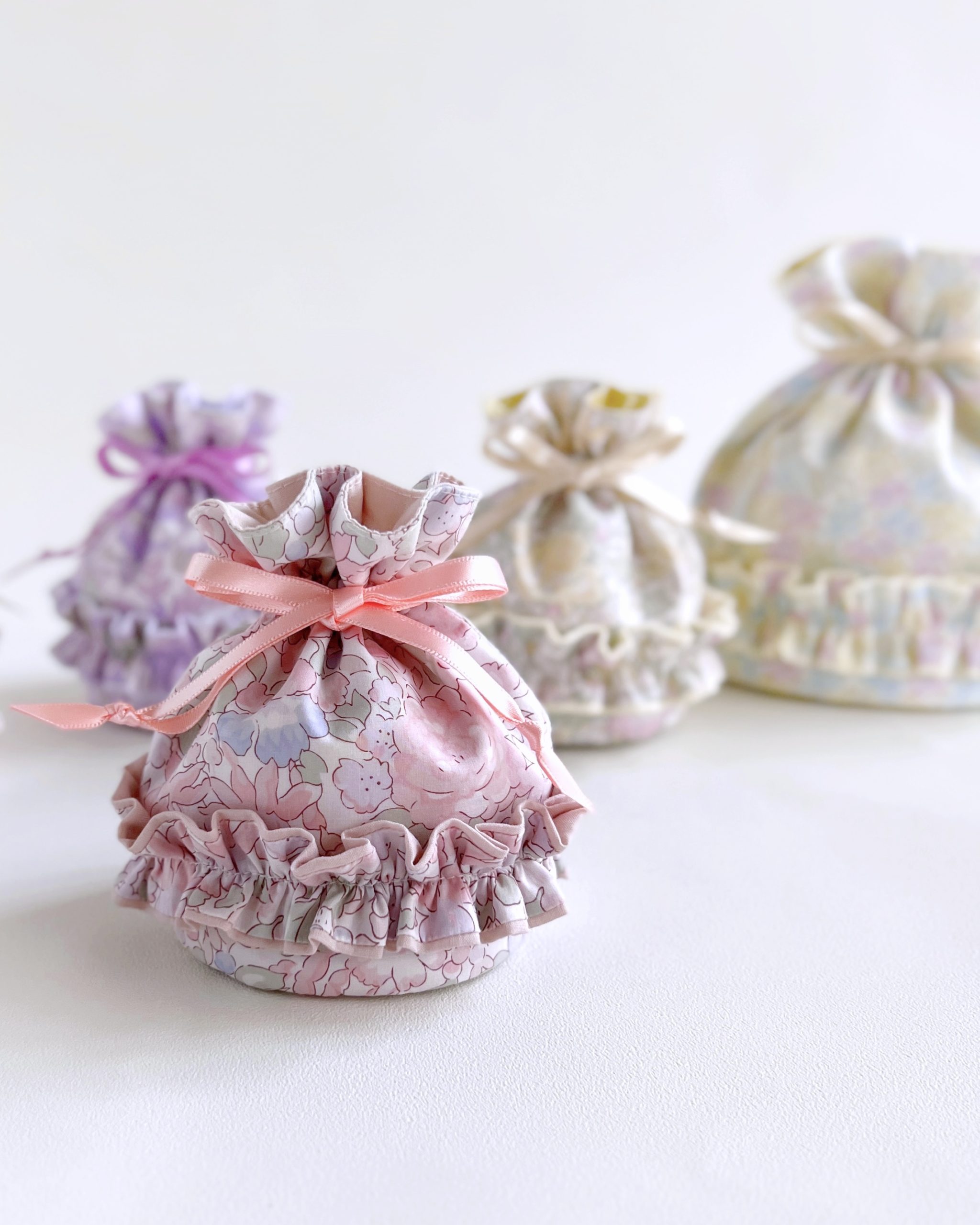 丸底巾着バッグ