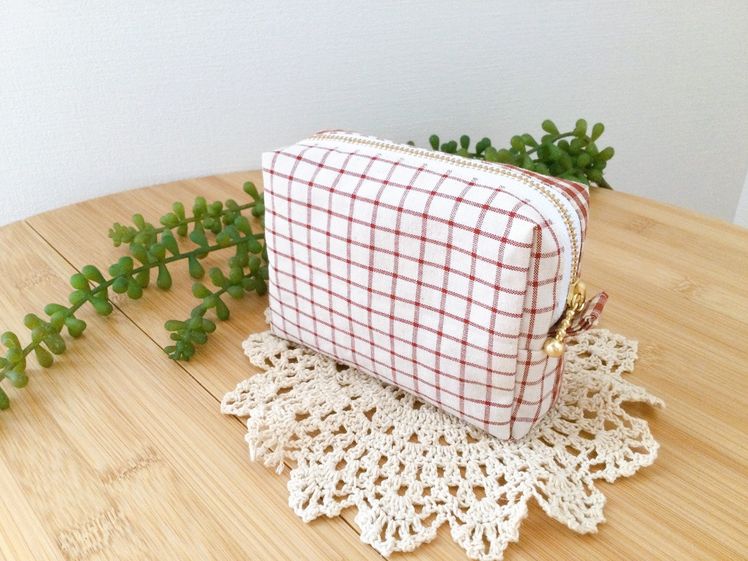 マチ付きで使いやすい化粧ポーチ テント型ポーチ の作り方 型紙不要nunocoto fabric