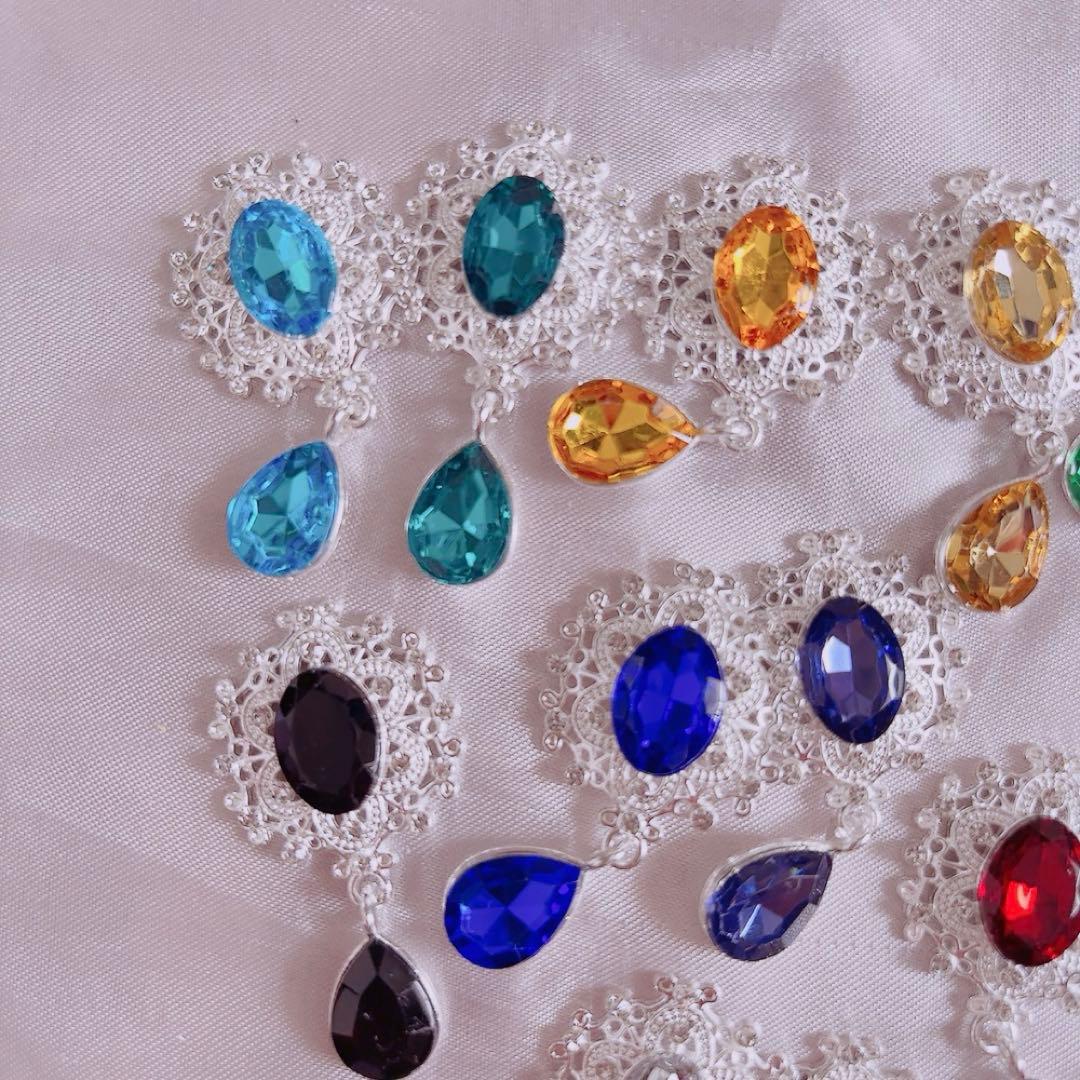 アクリルパーツ ビジュー ハート 3個 ストーン シルバー キラキラ アンティーク ハンドメイド 素材 pt-2679 デコパーツ シュエット 通販18691945Creema クリーマ