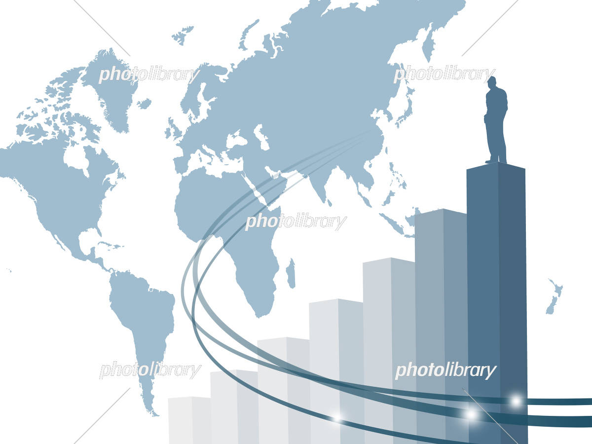 ビジネスマンのシルエット素材シンプル背景イラスト：イラスト無料