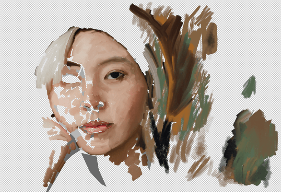 Photoshopで写真を水彩画にするテクニック夢みるゴリラ