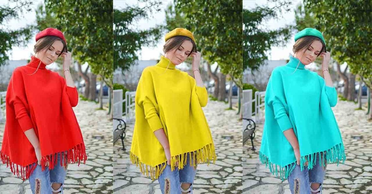 Photoshop 服の白い部分だけ色を変えてみた