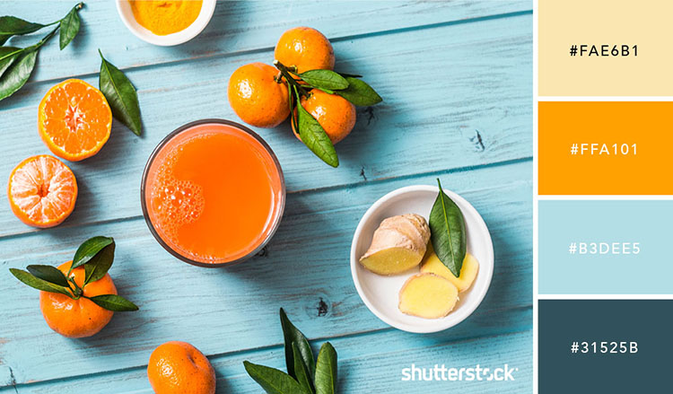 IPhoneとAndroid用の緑とオレンジ色の壁紙Premium写真