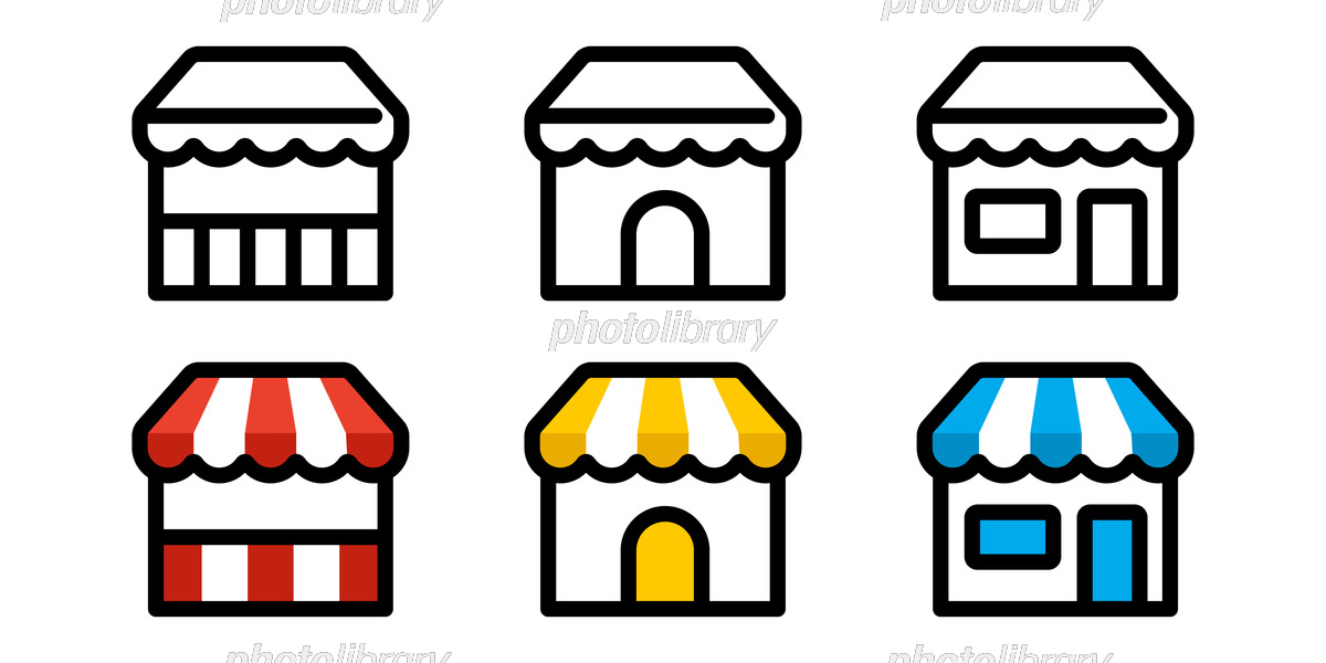 お店が並んだ室内の通路のイラストかわいいフリー素材集 いらすとや