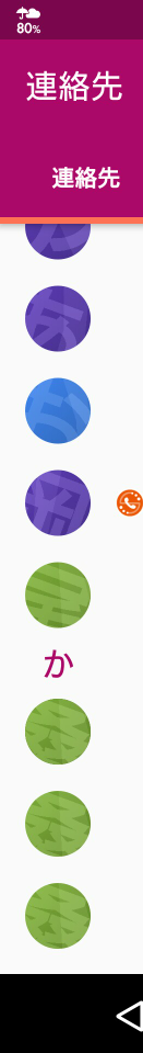 Androidの電話帳のグループ分け