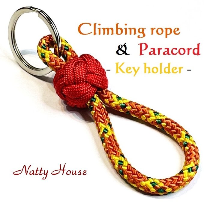 100均セリアのパラコードでキーホルダーの作り方！平編み コブラ編みParacord 100-yen shop Cobra WeaveKeychain