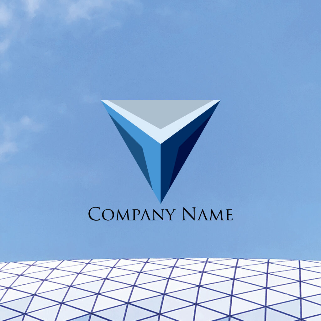 シャープな三角形とAをモチーフにしたロゴロゴ販売のスグロゴ