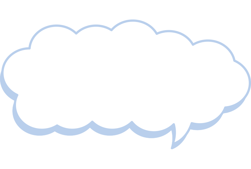 思考・妄想 楕円形の吹き出しイラスト素材無料フリーイラスト素材集 Frame illust