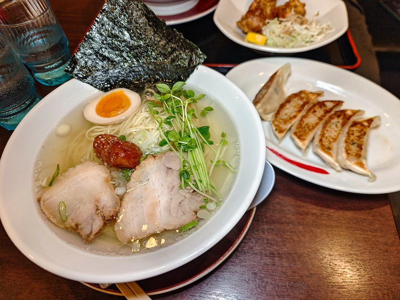 本家夢屋扇町店 / 味噌焼き葱ラーメン -