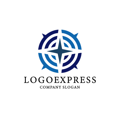 シンプルなコンパス羅針盤 のロゴデザインロゴ販売番号0622ロゴ販売ロゴ購入と制作依頼サイト