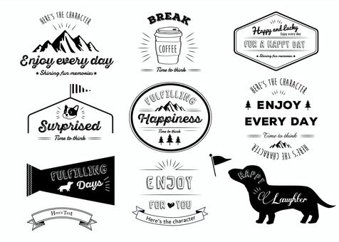 Bを装飾したおしゃれなロゴ