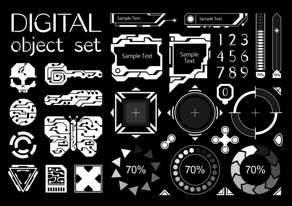 フリー チラシ・ポスターデザインに使えるベクター素材