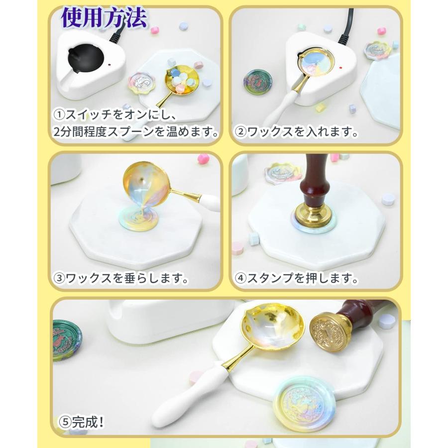数量限定 Kandar シーリングワックスセット 剥せる スプーン 電気炉付き シーリングスタンプ シールスタンプ シーリングワックス 簡単 初心者ワックス大量 手紙 招待状 祝福 告白 祝い 手紙 装飾 DIY 取扱説明書付き30色シーリングワックス セット Kandar シーリング