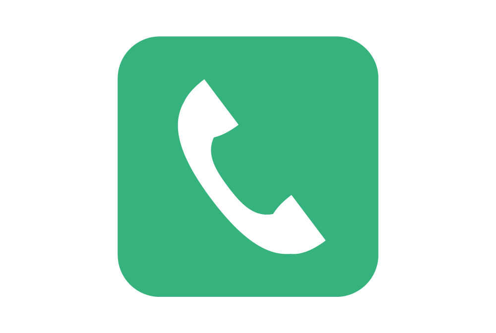 電話アイコン - シンプルなマークのフリーイラスト素材 - チコデザ