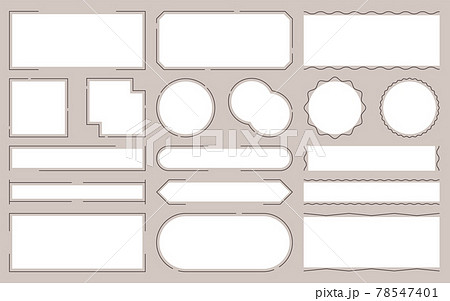 影付きの白い図形枠イラスト画像とPSDフリー素材透過の無料ダウンロード - Pngtree