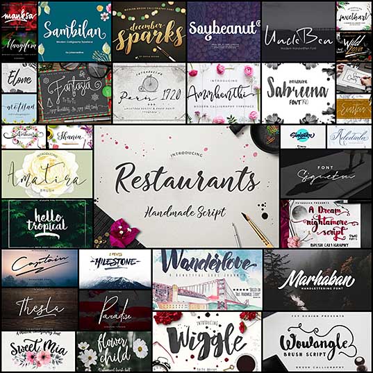 ガーリーデザインなんかに良く合うカリグラフィーやスクリプトのフリーフォント – YATのblog