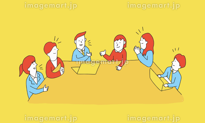 グループでのミーティングとディスカッション ストックベクター ©scusi0-9 179952410