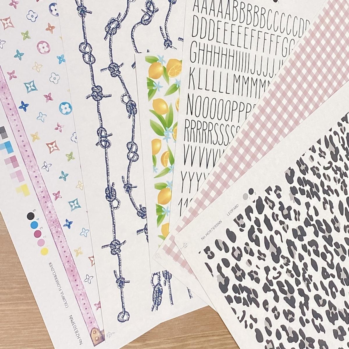 monochrome flowers モノクロフラワー転写紙 A4サイズ ポーセリンアート用 花転写紙ポーセラーツ転写紙販売sonchic ソンシック cherrys-sc