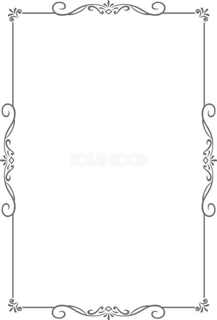 かわいいビーズが吊り下がる、おしゃれな縦型無料フレーム！背景透過で合成も簡単にでフレーム 飾り枠 Decome