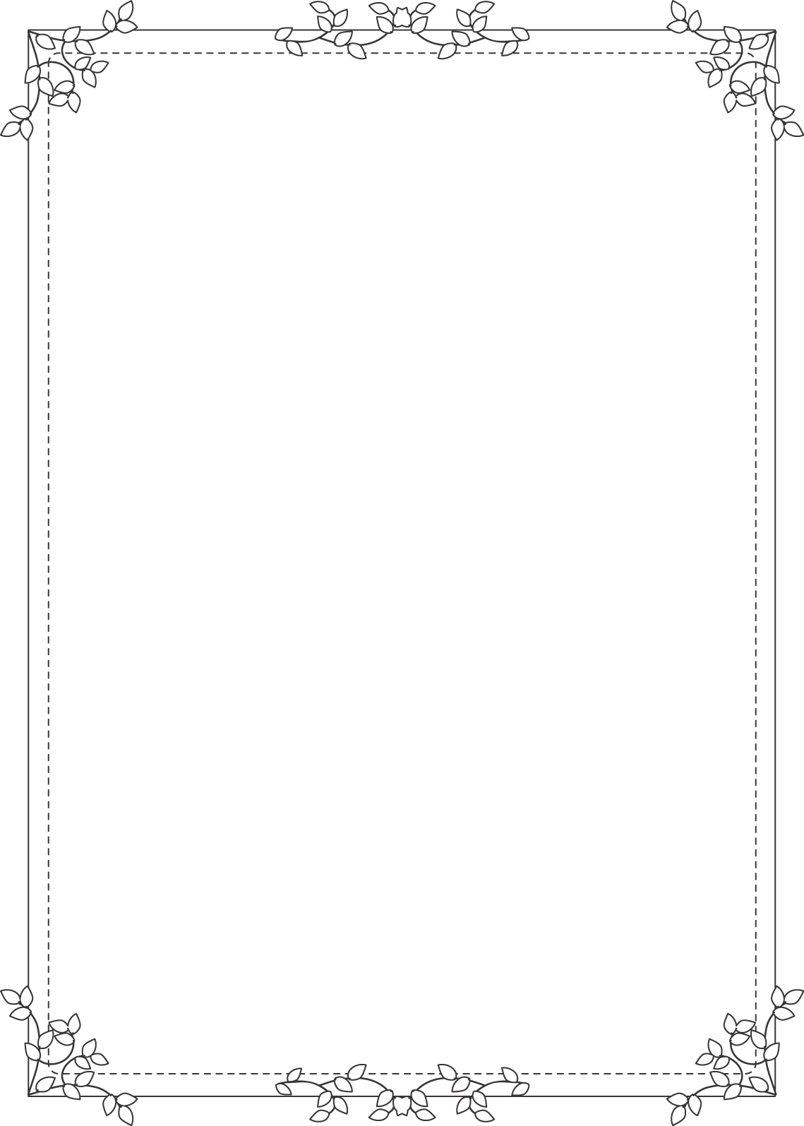 フレーム・枠素材、かわいい和柄のデザイン素材、花模様を円形に囲んだデザイン無料テンプレートTemplateBox