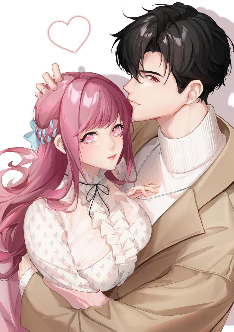 かわいいカップルの壁紙 ロングショット アニメ風 AI画像のイラスト素材111035427- PIXTA