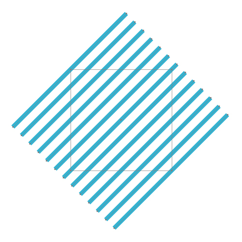 ストライプ 斜めの線 で構成されたタイポグラフィを作成するIllustratorチュートリアル！CONNECRE