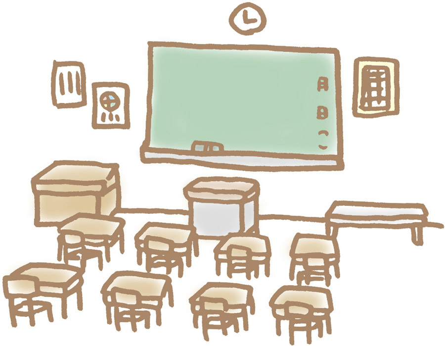 教室に黒板のフレーム背景 フリー素材あそび の子作品 - ニコニ・コモンズ