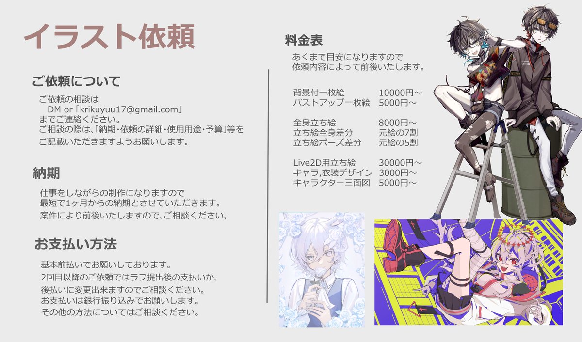 イラスト制作料金についてイラスト&キャラクター制作『きゃらきゃらマキアート』オフィシャルサイト