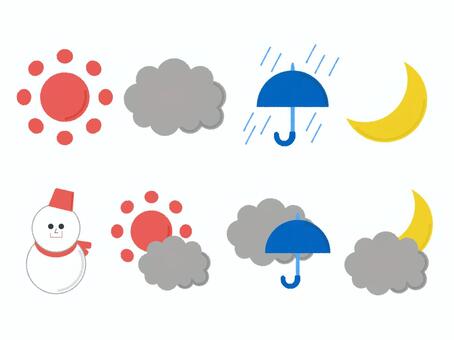 無料DL可・28種 天気予報アイコンセット - Seaeeesのお店 - BOOTH
