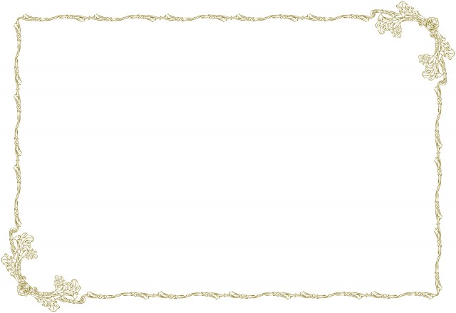透過PNG透過png アンティークフレーム枠飾り枠おしゃれガーリー背景素材セッ：イラスト無料