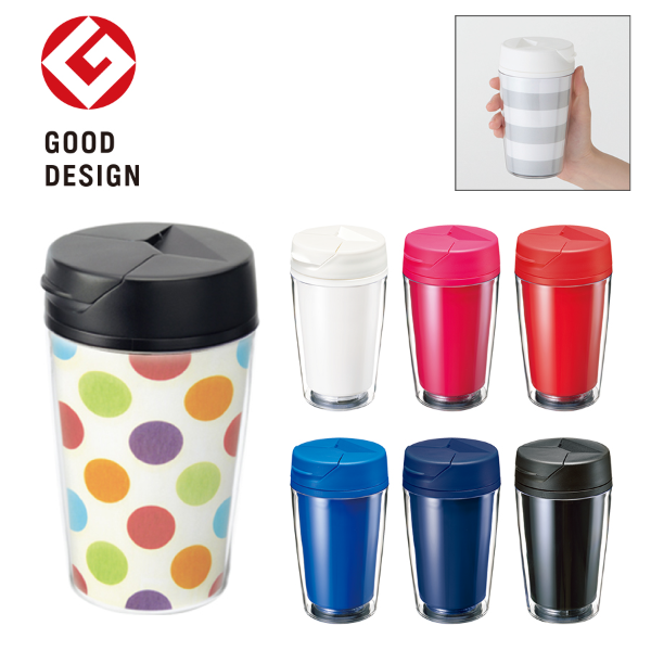 360度フルカラー印刷可能 ハンドルサーモステンレスタンブラー 320ml のオリジナル製作・印刷・名入れならヨツバ印刷