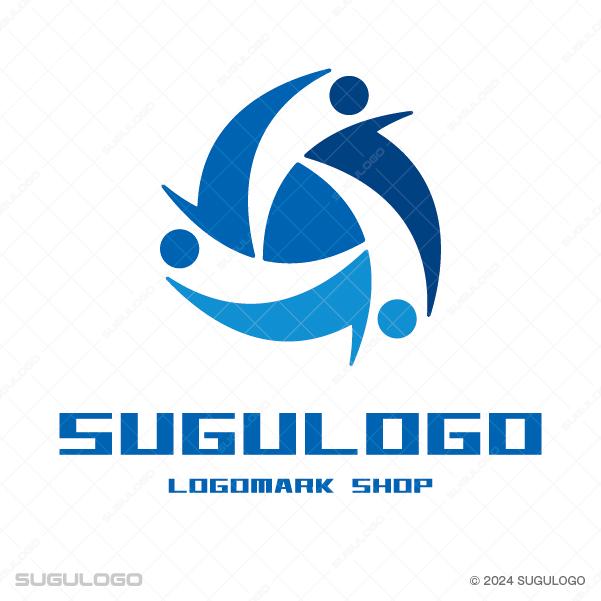 スピードを上げてゴールするRのロゴロゴ制作・ロゴ作成ならロゴだく