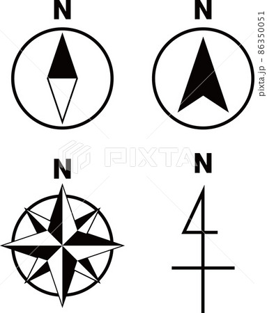 方位磁石のイラスト商用OKの無料イラスト素材サイト ツカッテ