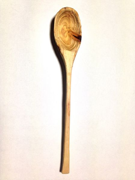 新日本造形 木彫スプーン 半加工品カバ材 358-131 1個 直送品- アスクル