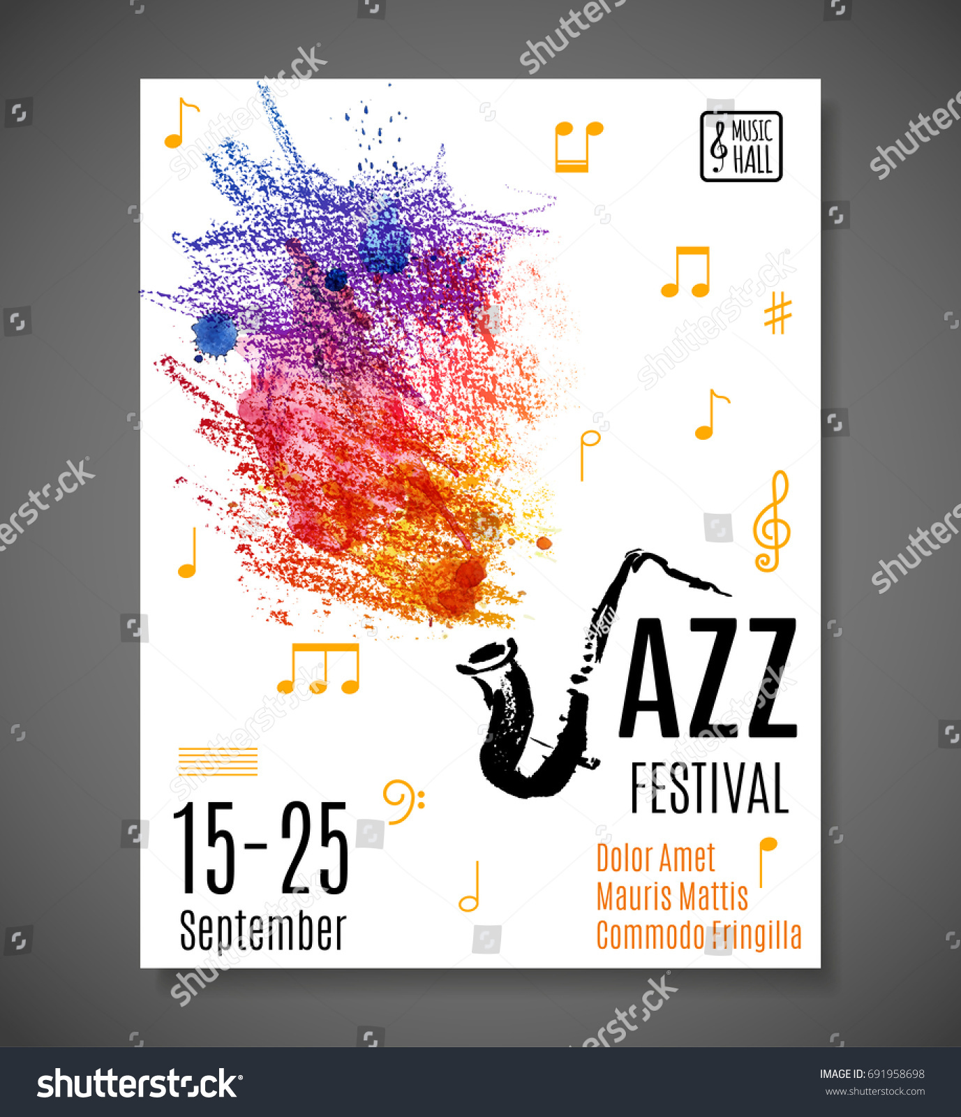 コンサートの無料チラシテンプレート-パワポンbyアスクル