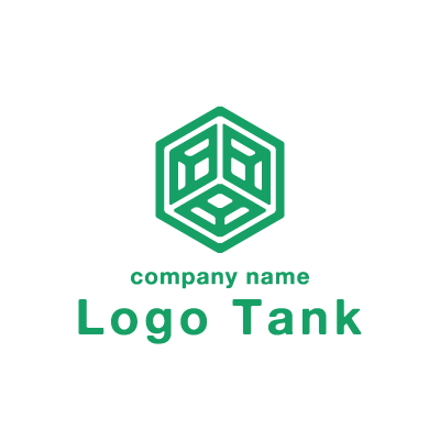 デザインロゴ 六角形のアルファベットロゴLOGO-LA-0305あんずのヘルメット通販