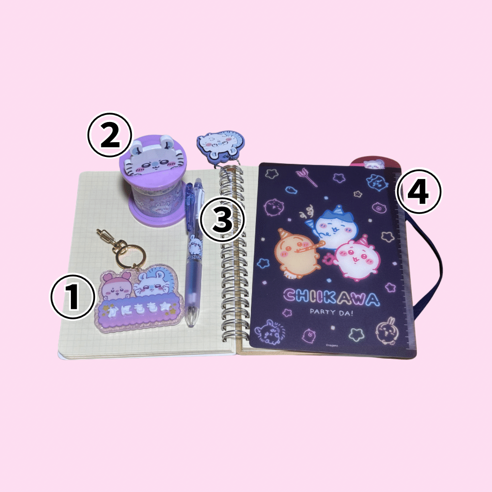 ちいかわマスキングテープファミマ自転車キーホルダージッパー袋7枚