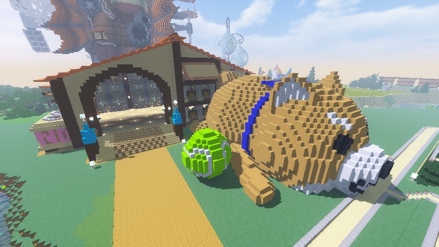 マイクラでオシャレな水車小屋、水車もちゃんと動くよ！ : r Minecraftbuilds