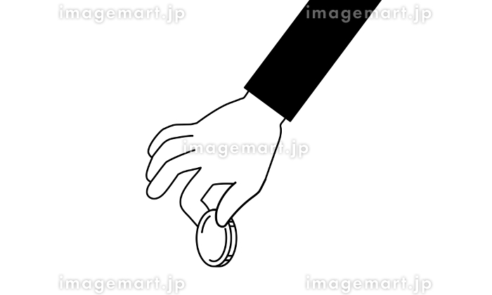 透明のボールをつかむ両手で球体をささえる - 手の表情・ポーズ無料イラスト素材