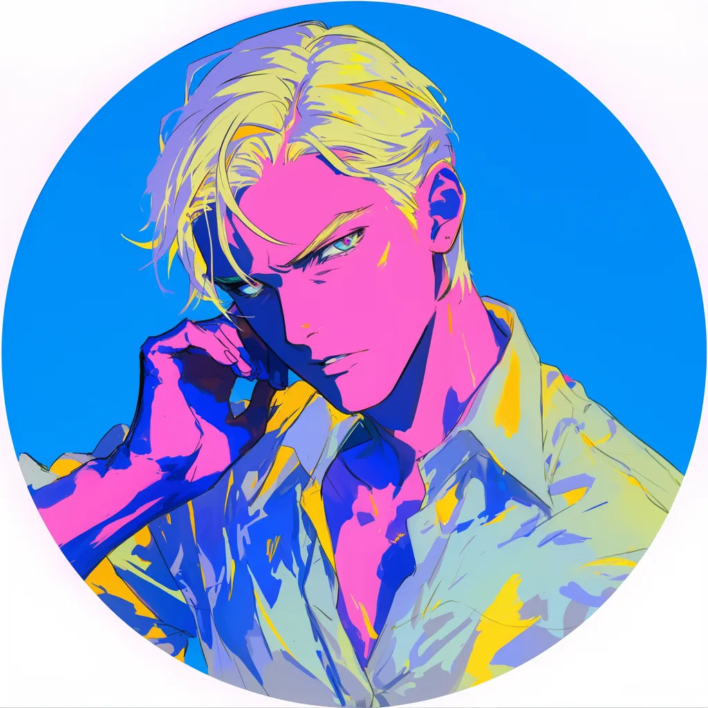 カラフルな水彩の丸アイコン：イラスト無料