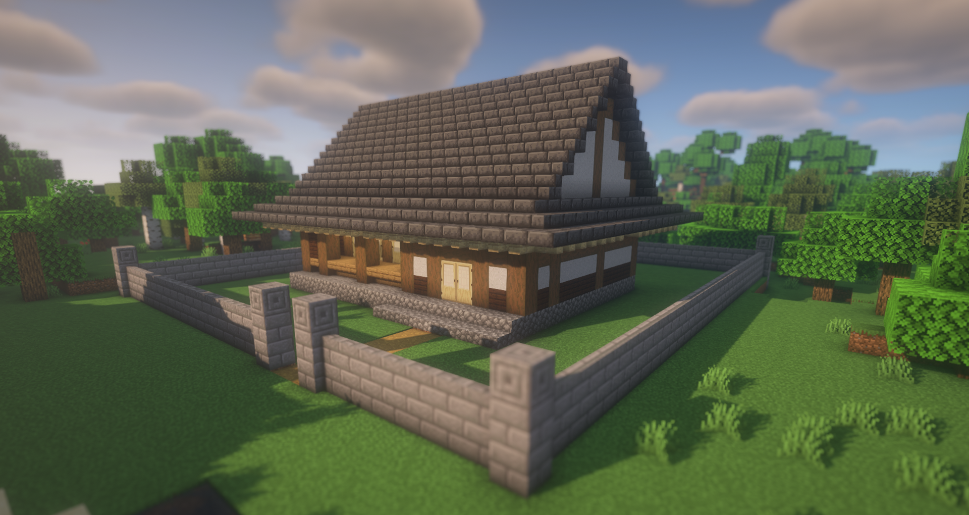 Minecraft: How To Build a Cherry Blossom HouseJapanese House桜を使った家の作り方 和風建築