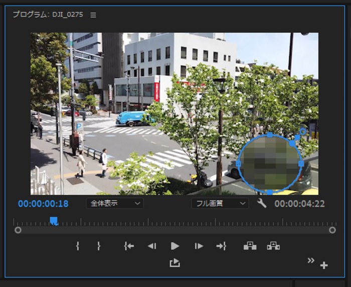 プレミアプロでモザイクを追従させる方法 ブラーガウスが綺麗に消せますモーションレック