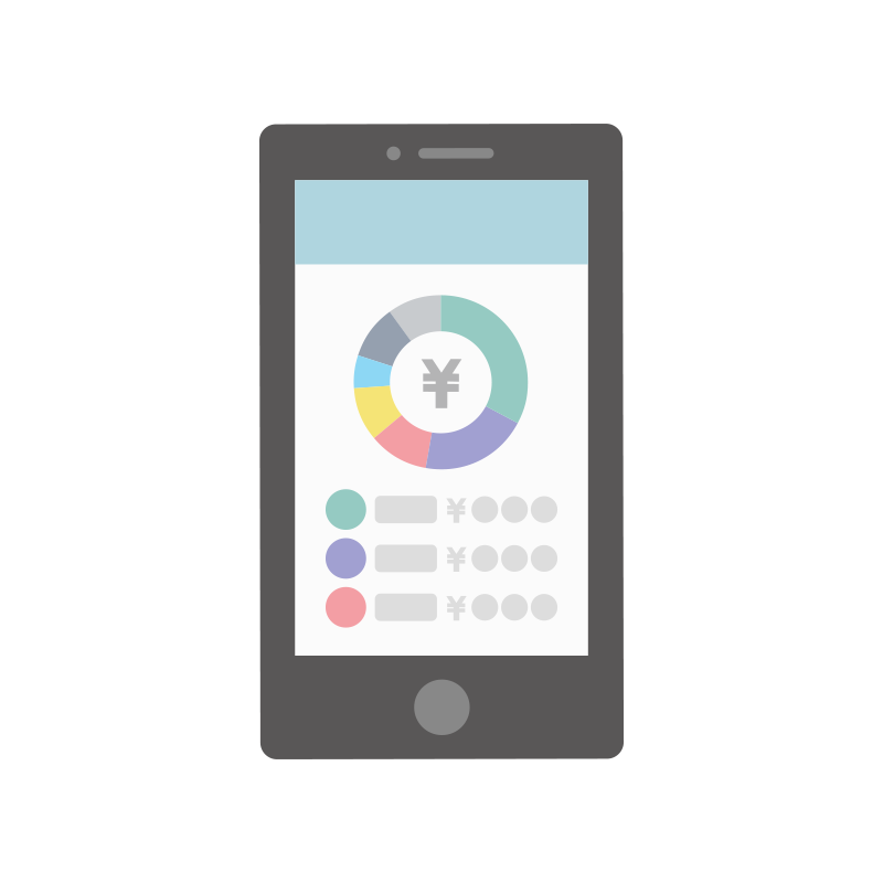 並んだアプリアイコンのイラスト - ONWAイラスト