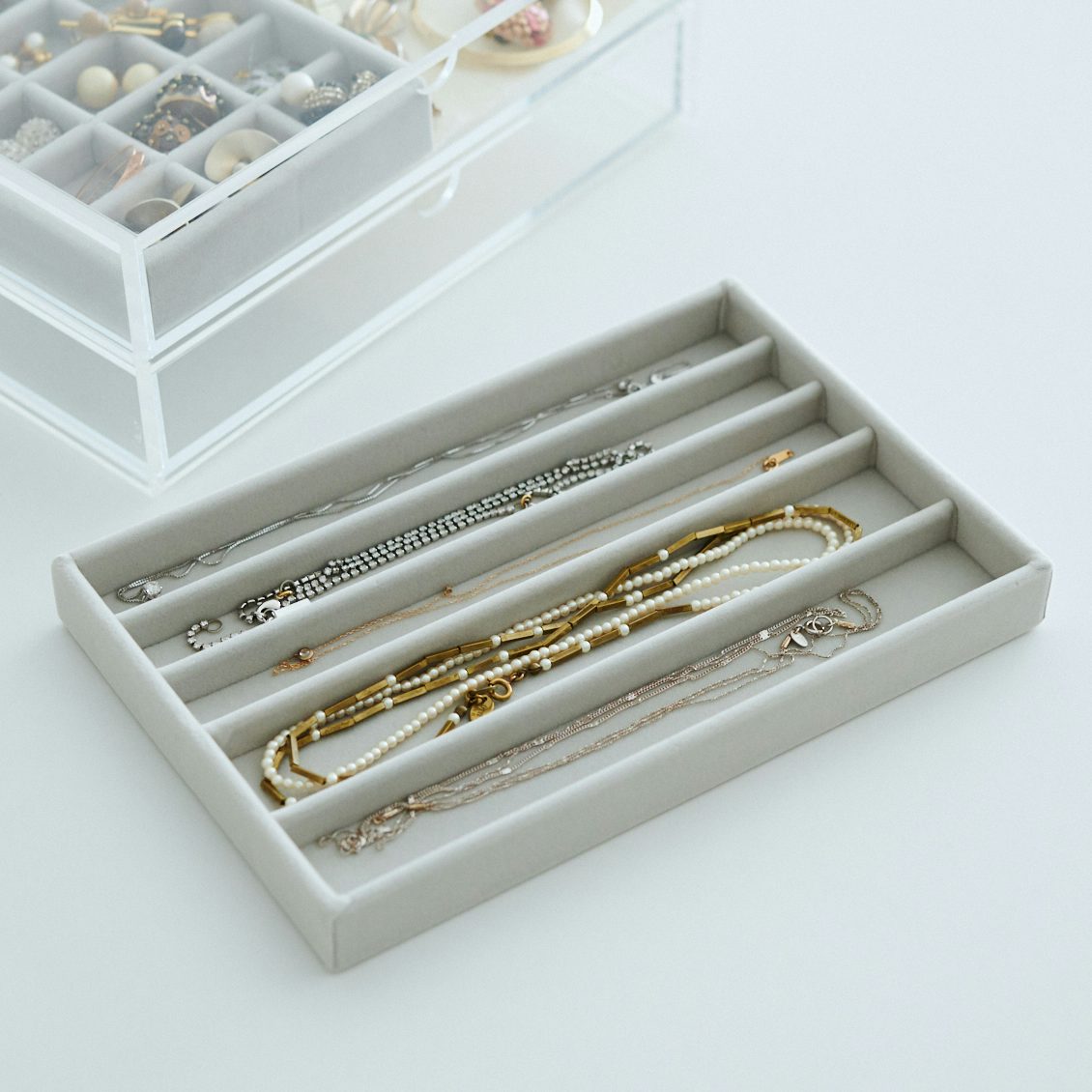 アクリルネックレス・ピアススタンド無印良品の口コミ - ◇アクセサリー収納◇ 無印良品で買ったスタンドに収納してます！ by かりんLIPS